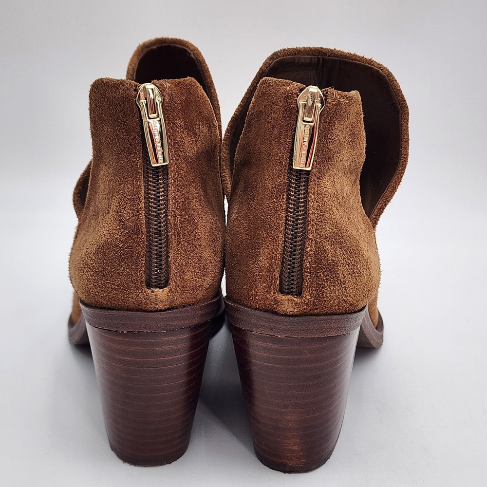 Vince Camuto Bibestie Women's Size 10 Ankle Boots Booties Suede Brown Zip - Picture 6 of 10